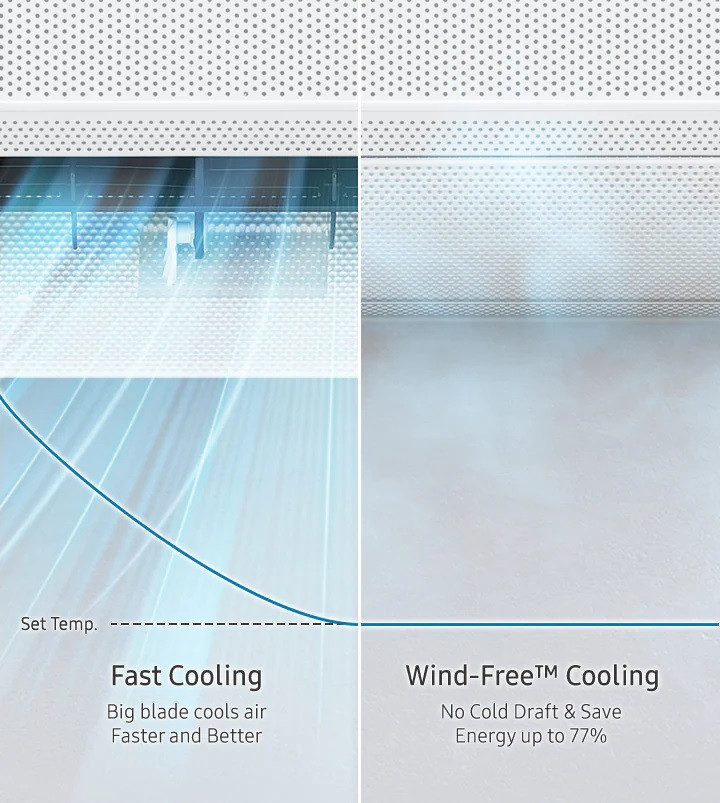Кондиционер Samsung Wind free Mass GEO AR18BSFAMWKNER - фото 9 - id-p223419232