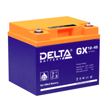 Аккумулятор для ИБП гелевый 12В/45Ач Delta GX 12-45 срок службы 12 лет - фото 1 - id-p223427041