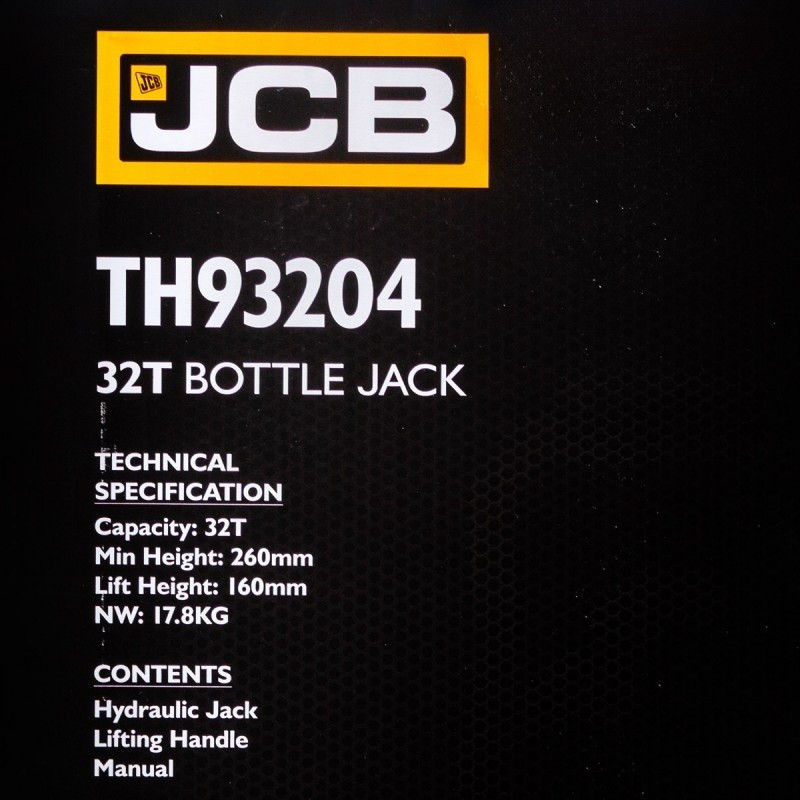 Домкрат бутылочный 32т с клапаном JCB JCB-TH93204 - фото 6 - id-p223429221
