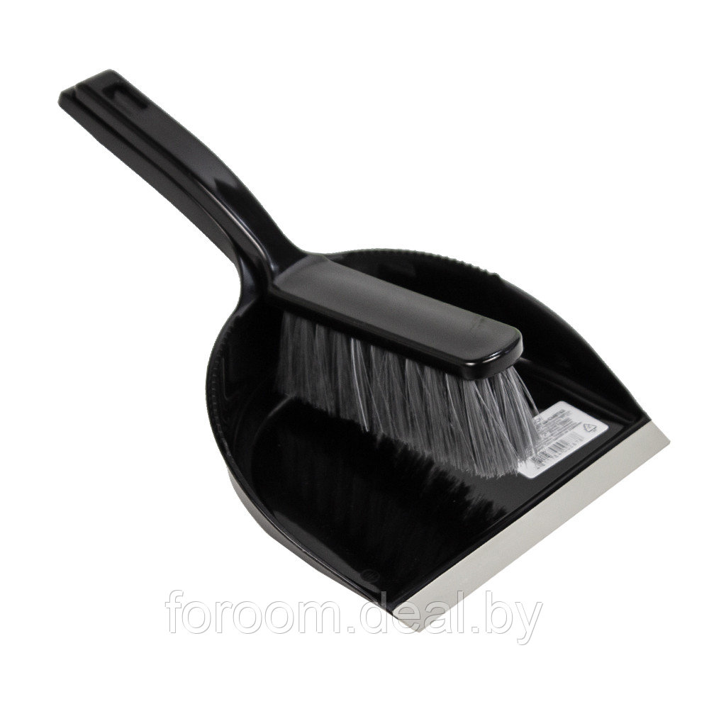 Комплект для уборки: щётка-смётка и совок ВОТ! Black SPB050-BLACK - фото 1 - id-p223429200