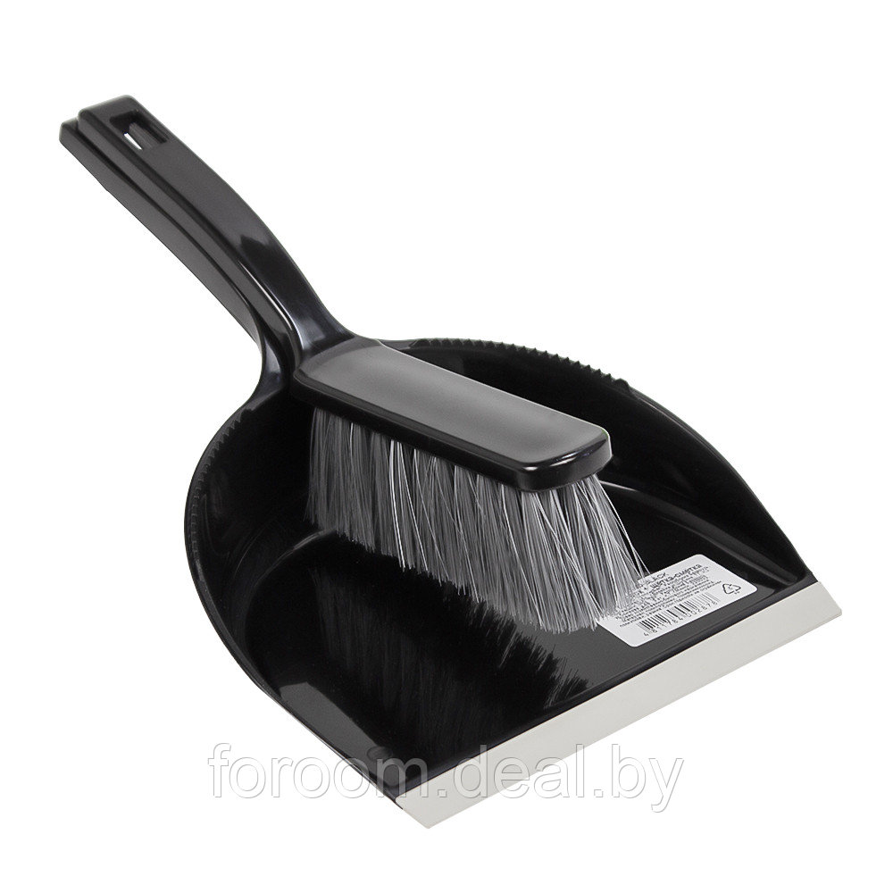 Комплект для уборки: щётка-смётка и совок ВОТ! Black SPB050-BLACK - фото 4 - id-p223429200