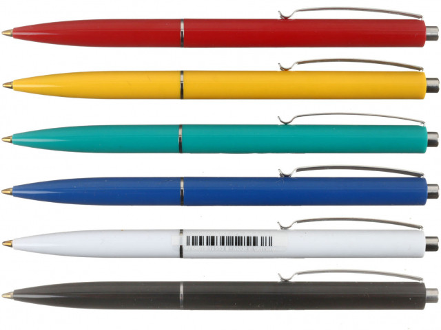 Ручка шариковая автоматическая Schneider К15 корпус ассорти, стержень синий - фото 1 - id-p223030653