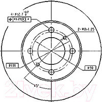 Тормозной диск Patron PBD4022