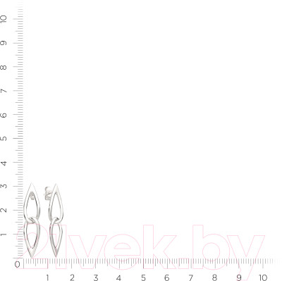 Серьги из серебра ZORKA 0300121 - фото 4 - id-p223437583