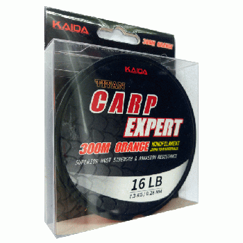 Леска Kaida TITAN CARP EXPERT  цвет оражевый 300 M  0,28MM
