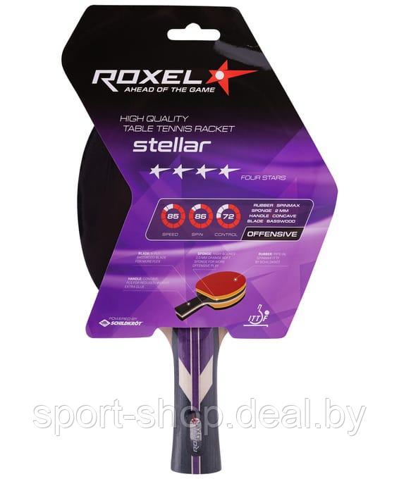 Ракетка для настольного тенниса  Roxel 4* Stellar, коническая, ракетка для настольного тенниса