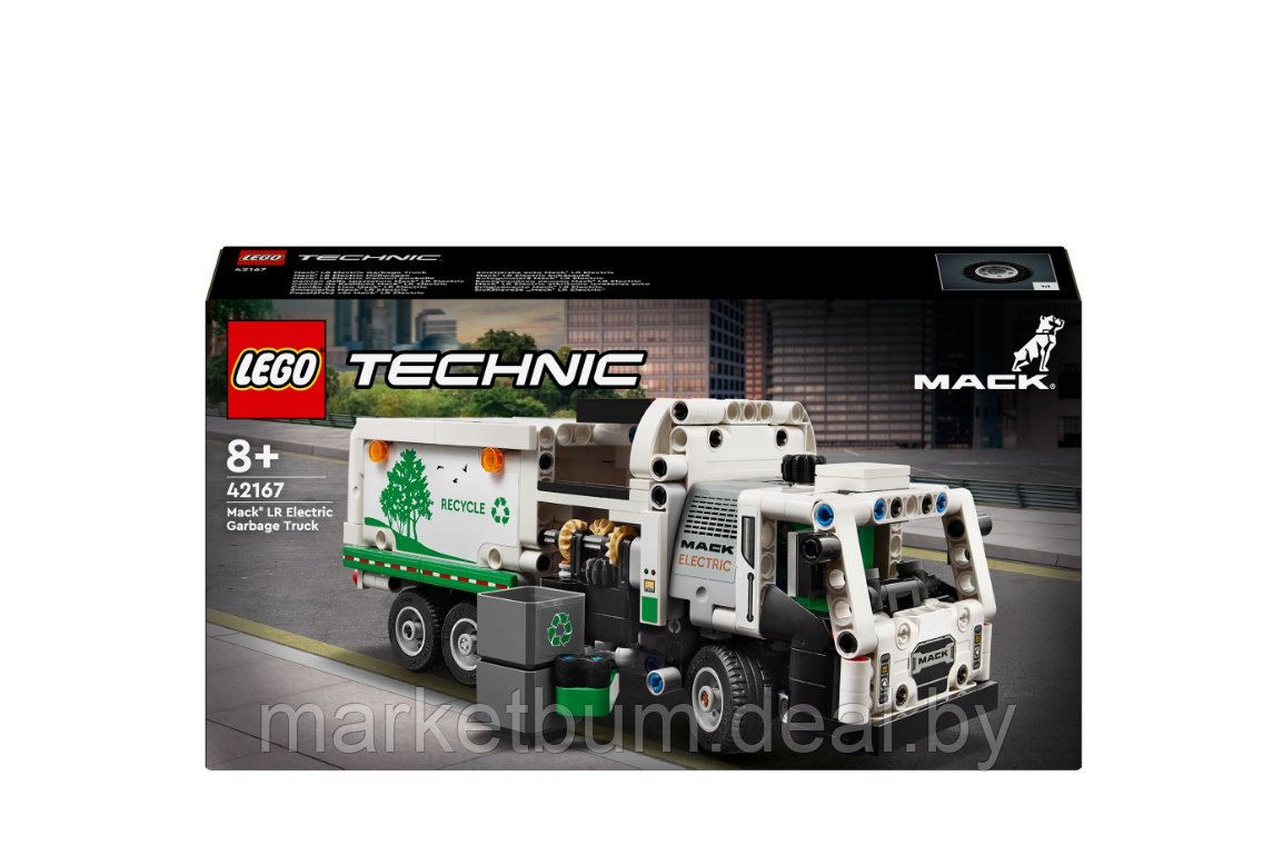 Конструктор LEGO Technic 42167, Электрический мусоровоз Mack LR - фото 2 - id-p223442626