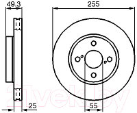 Тормозной диск Bosch 0986479085
