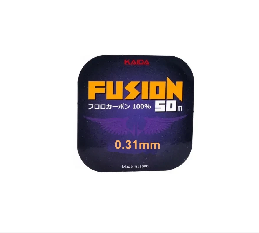 Флюорокарбоновая леска для рыбалки Kaida FUSION прозрачная 50м FluoroCarbon 100% - фото 1 - id-p223154028