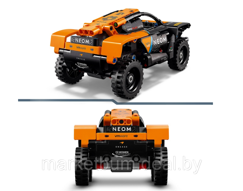 Конструктор LEGO Technic 42166, Гоночный автомобиль McLaren Extreme E NEOM - фото 6 - id-p223442777