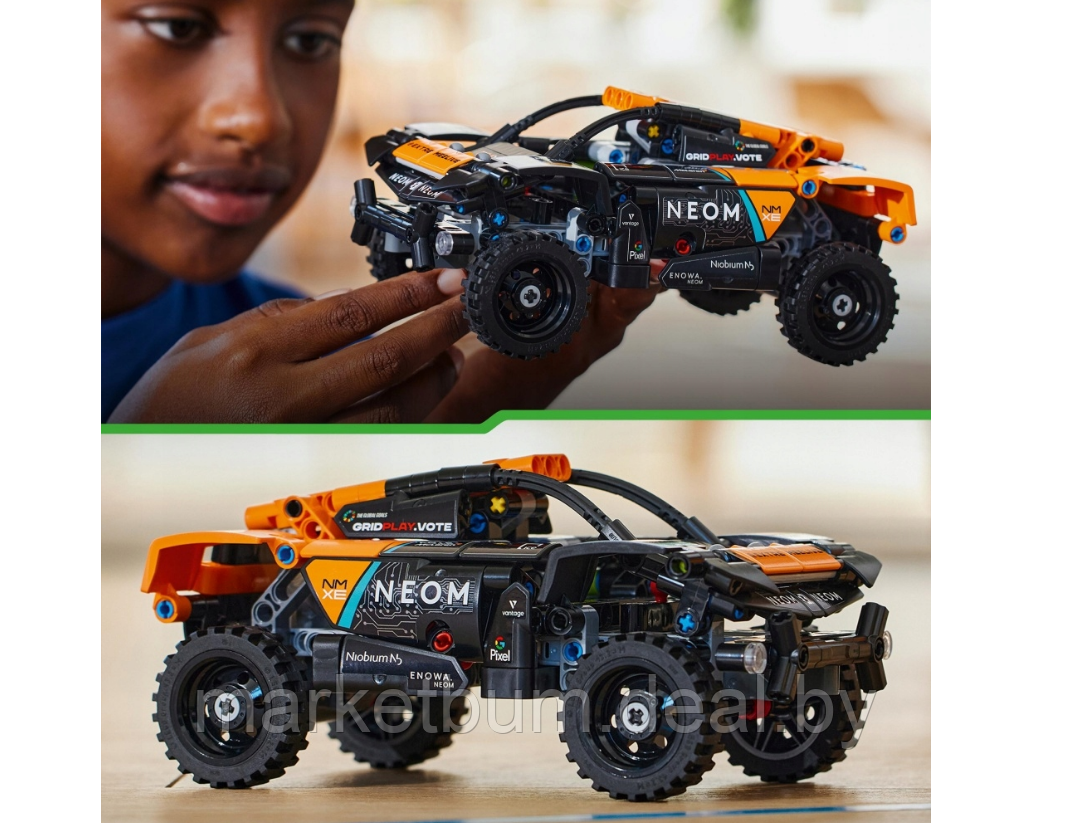 Конструктор LEGO Technic 42166, Гоночный автомобиль McLaren Extreme E NEOM - фото 9 - id-p223442777