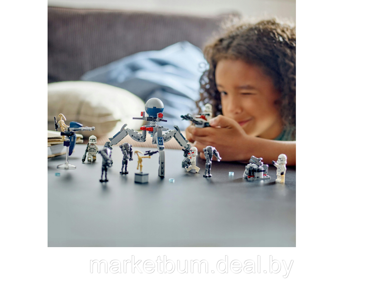 Конструктор LEGO Star Wars 75372, Боевой набор солдат-клонов и дроидов - фото 7 - id-p223442845