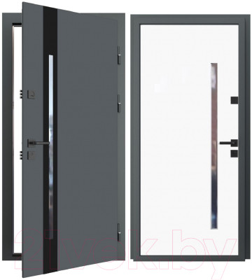 Входная дверь Guard Inox Black 2 96x205 - фото 1 - id-p223444718