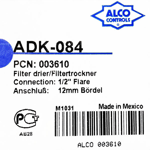 Фильтр-осушитель Alco ADK-084 (1/2 резьба SAE), PCN003610 - фото 4 - id-p223452710