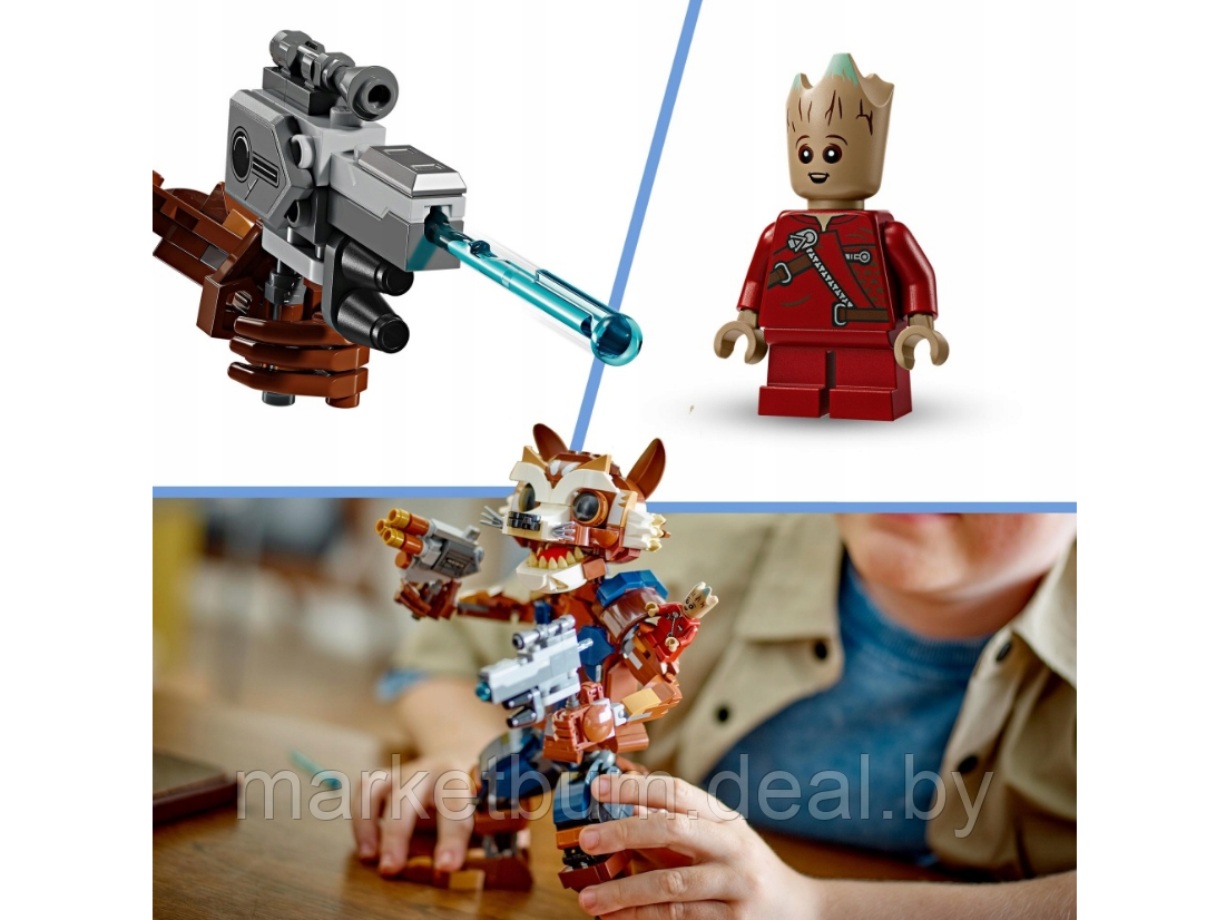 Конструктор LEGO Marvel 76282 Фигурка Ракета и малыш Грут - фото 6 - id-p223462116