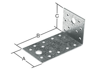 Уголок крепежный ассиметричный
