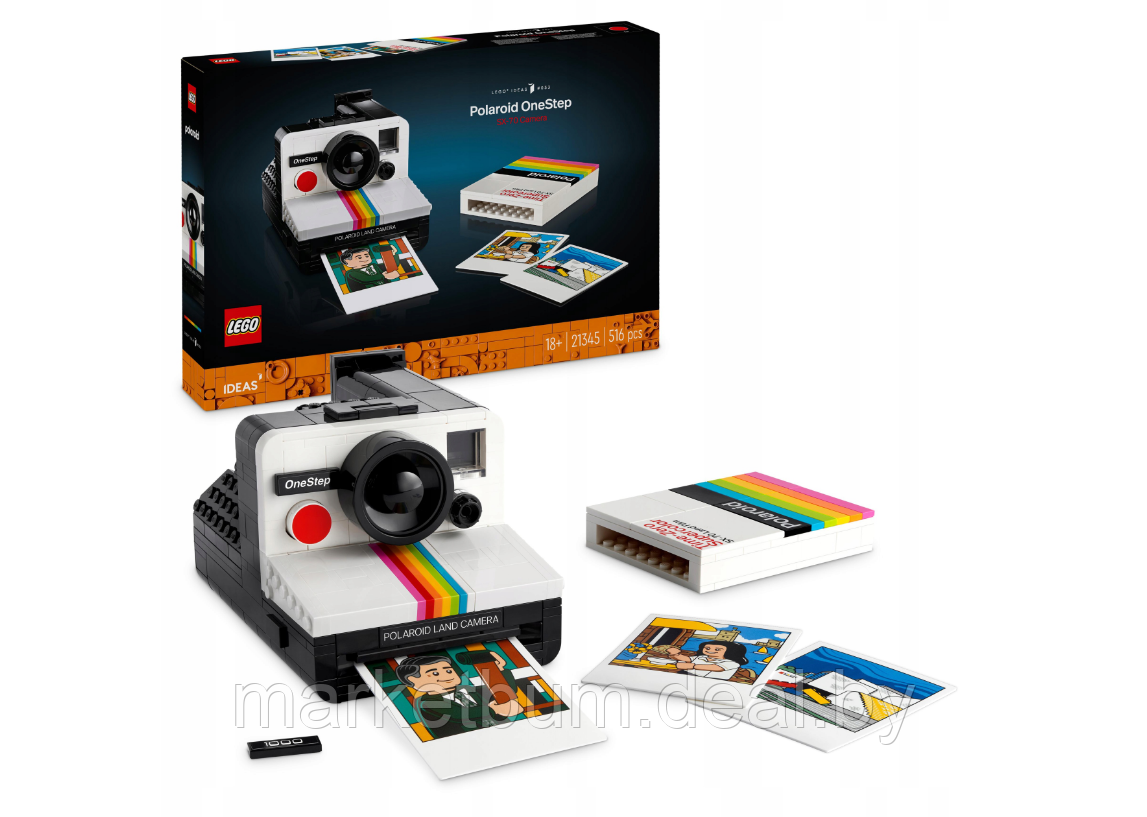 Конструктор LEGO Ideas 21345, Камера Polaroid OneStep SX-70 - фото 2 - id-p223462972