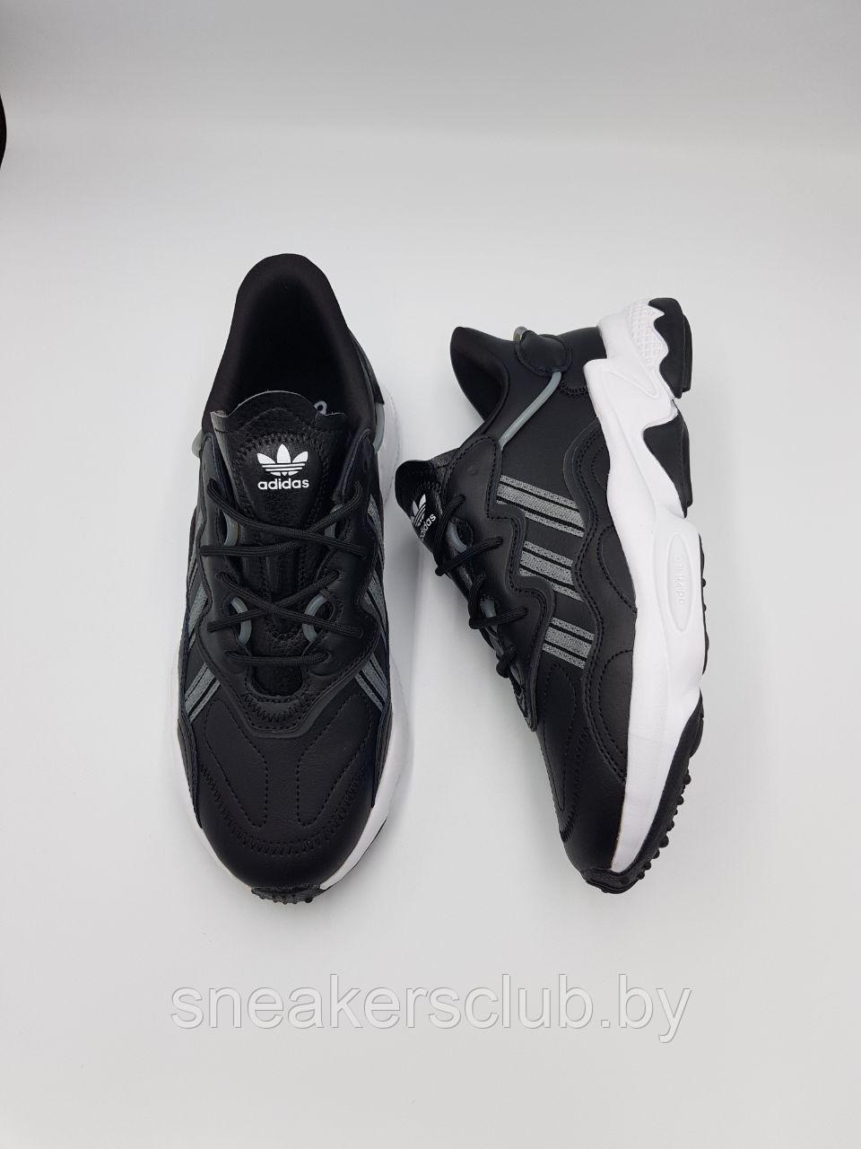 Кроссовки мужские черные Adidas Ozweego / повседневные / весенние - фото 5 - id-p220567139