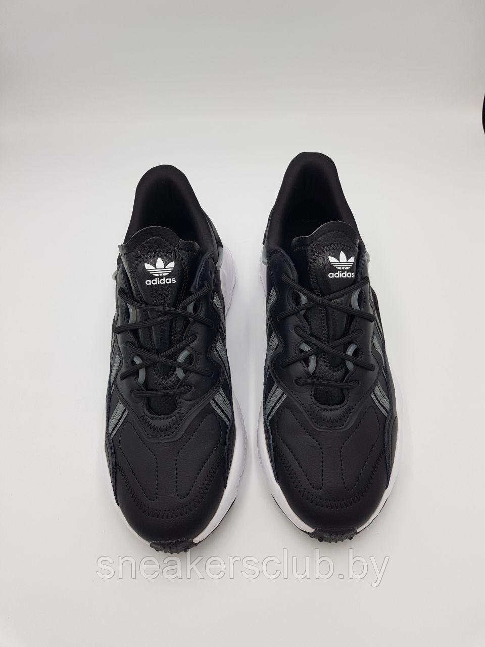 Кроссовки мужские черные Adidas Ozweego / повседневные / весенние - фото 3 - id-p220567139