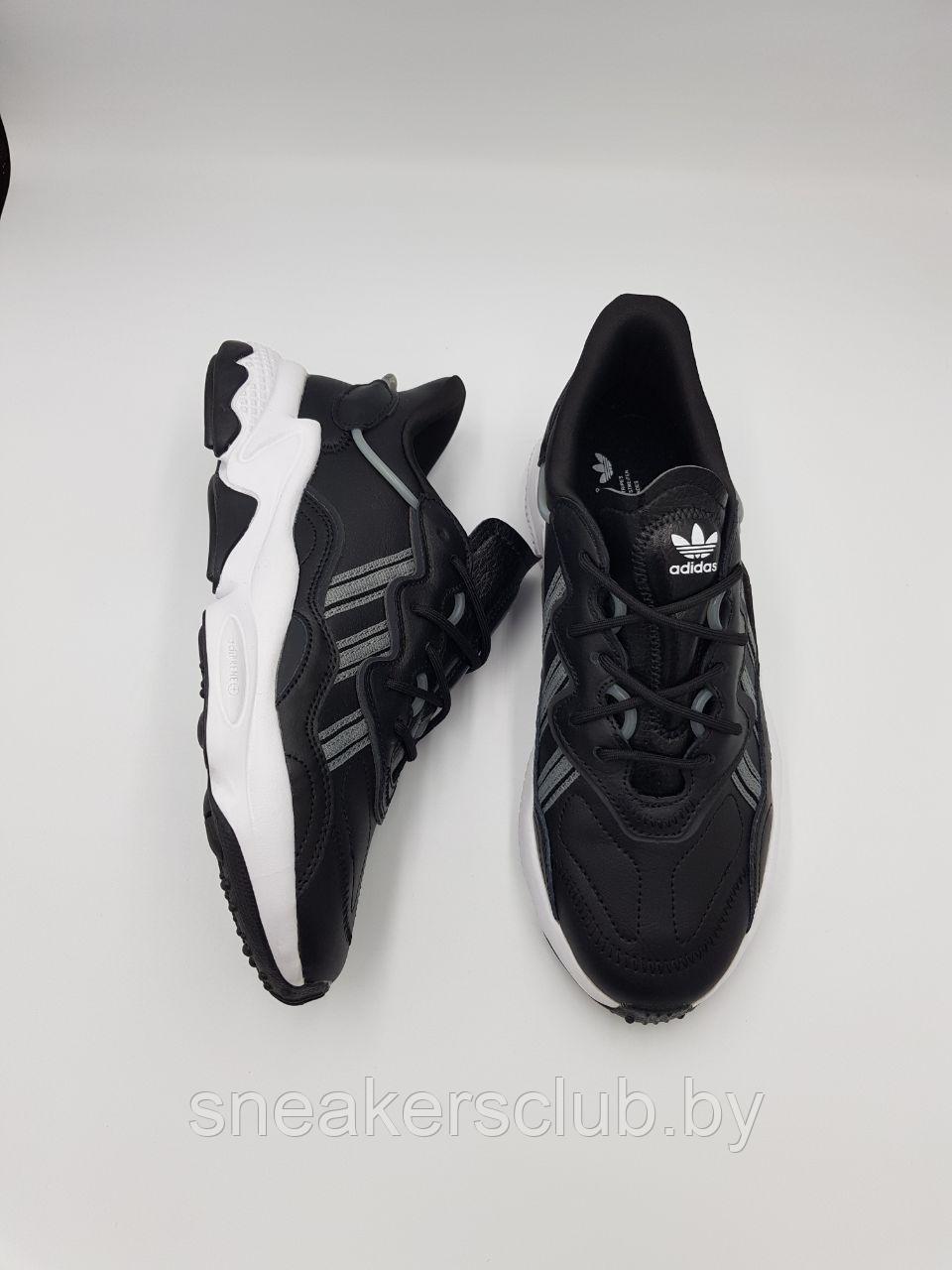 Кроссовки мужские черные Adidas Ozweego / повседневные / весенние - фото 6 - id-p220567139