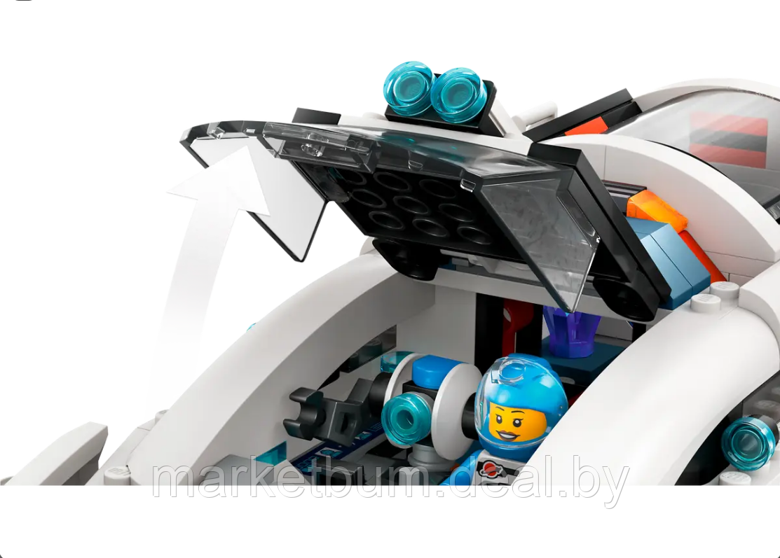 Конструктор LEGO City 60432, Командирская машина с грузовым краном - фото 5 - id-p223467146