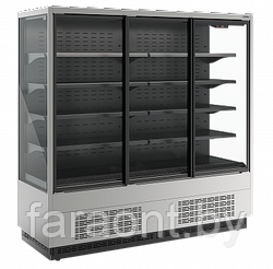 Пристенная холодильная витрина Carboma Cube 2 FC20-07 VV STANDARD X1 1,9-1 (0430) INOX -2...+5