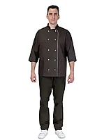 Китель поварской, шеф-повара, унисекс (цвет шоколадный)