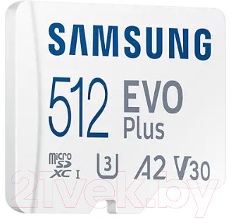 Карта памяти Samsung Evo Plus MicroSD 512GB (MB-MC512KA/RU) - фото 2 - id-p223470393