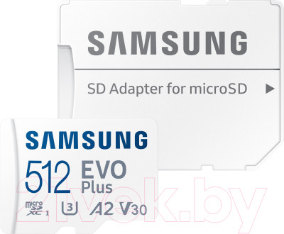 Карта памяти Samsung Evo Plus MicroSD 512GB (MB-MC512KA/RU) - фото 4 - id-p223470393