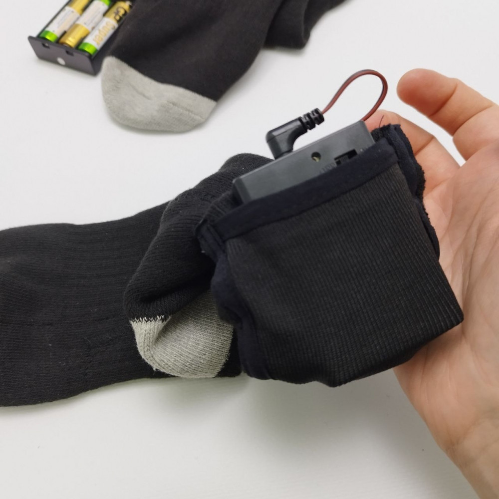 Термоноски с подогревом 1 пара Heated Socks / Универсальный размер - фото 8 - id-p223478780