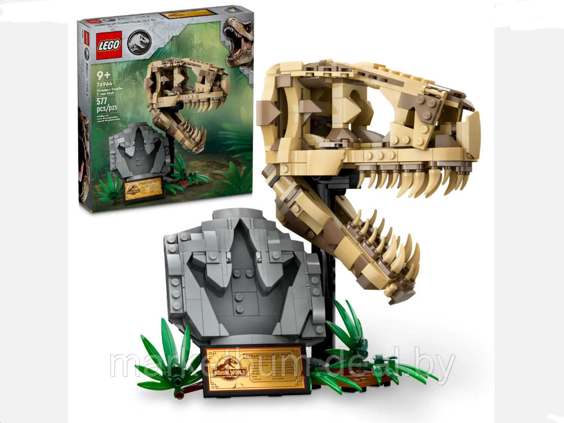 Конструктор LEGO Jurassic World 76964,Череп тираннозавра - фото 1 - id-p223478777