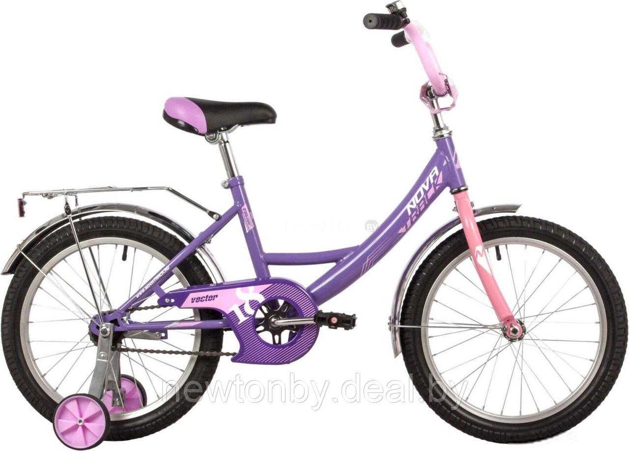 Детский велосипед Novatrack Vector 18 2022 183VECTOR.LC22 (фиолетовый) - фото 1 - id-p223478790