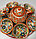 Узбекский чайный сервиз на 6 персон (оранжевый), фото 5