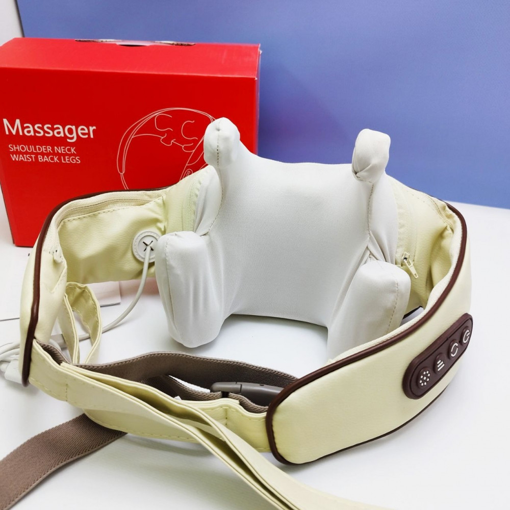 Массажер многофункциональный Shoulder and neck massager для шеи и плеч / Аккумуляторный массажер с подогревом - фото 10 - id-p223478817