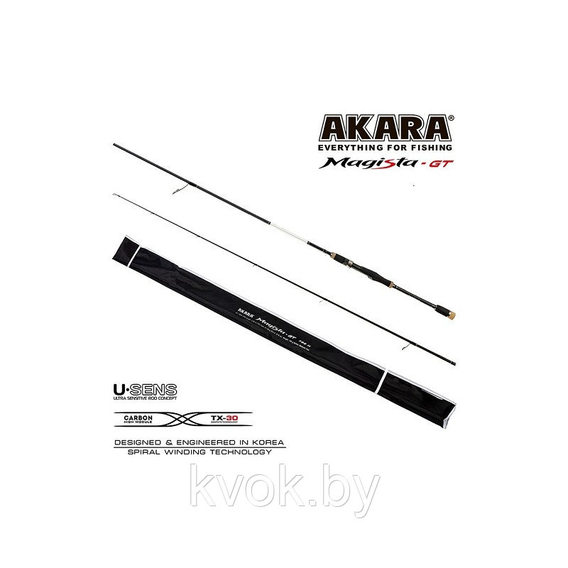 Спиннинг стеклопластиковый штекерный Akara Magista GT ML702 (4.5-19) 2.1 м - фото 1 - id-p223478819