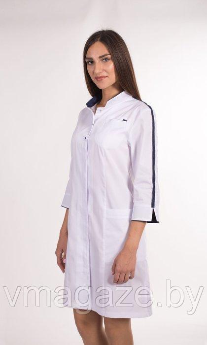 Медицинский халат, женский (без отделки, цвет белый) - фото 8 - id-p176540793