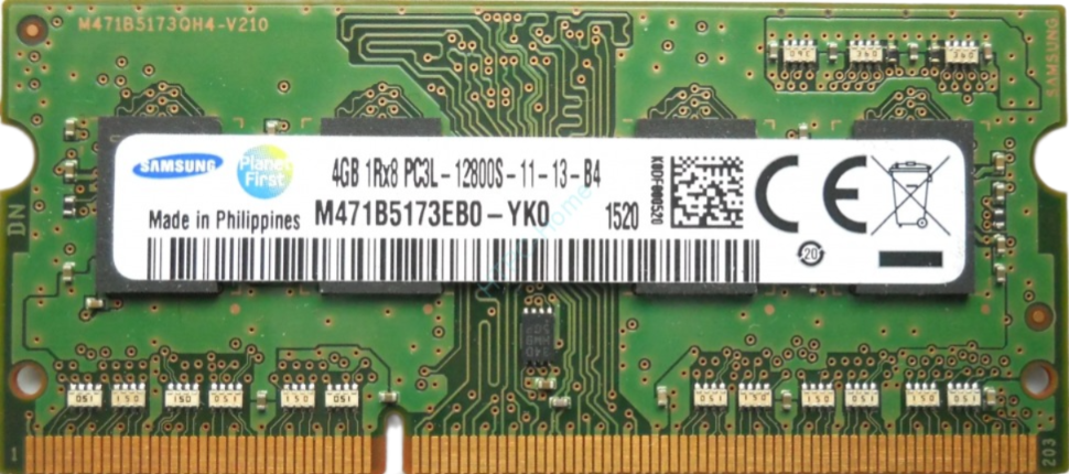 Оперативная память SO-DDR4 4 Gb PC4-2133 Samsung 1,35V (с разбора)