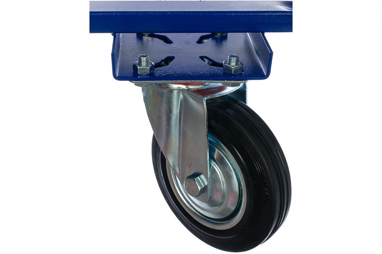 Тележка для перевозки металлических бочек КБ 1 (колёса литые ф250+ d160 опорное) - фото 3 - id-p223479310