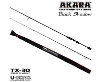 Спиннинг стеклопластиковый штекерный Akara SL1001 Black Shadow 702MLF TX-30 (3.5-10.5) 2.1 м