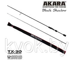Спиннинг стеклопластиковый штекерный Akara SL1001 Black Shadow 702MLF TX-30 (3.5-10.5) 2.1 м