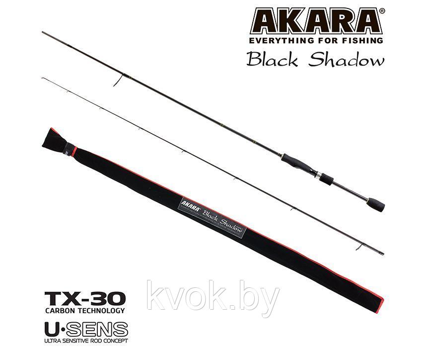 Спиннинг стеклопластиковый штекерный Akara SL1001 Black Shadow 702MLF TX-30 (3.5-10.5) 2.1 м - фото 1 - id-p223480255