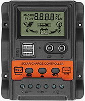 Контроллер заряда аккумулятора от солнечной панели 12/24v 30А, фото 7