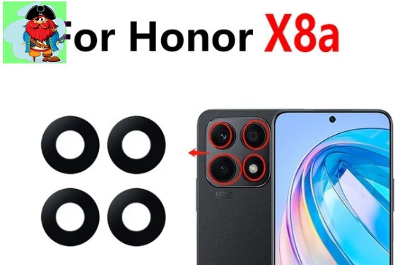 Стекло задней камеры для Huawei Honor X8a - фото 1 - id-p223480081