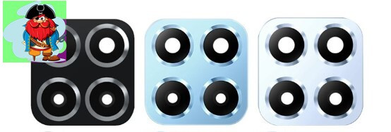 Стекло задней камеры для Huawei Honor X6, цвет: голубой, белый, черный - фото 1 - id-p223480263