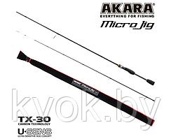 Спиннинг стеклопластиковый штекерный Akara SL1004 Micro Jig Ultra 662UL-S TX-30 (0.5-6) 2.0 м
