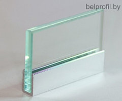П-образный профиль для стекла 9мм  цвет СЕРЕБРО МАТ 270 см