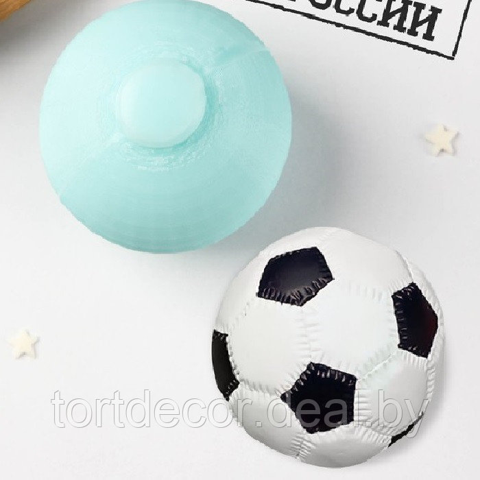 Силиконовый молд «Футбольный мяч 3D» - фото 1 - id-p223488076