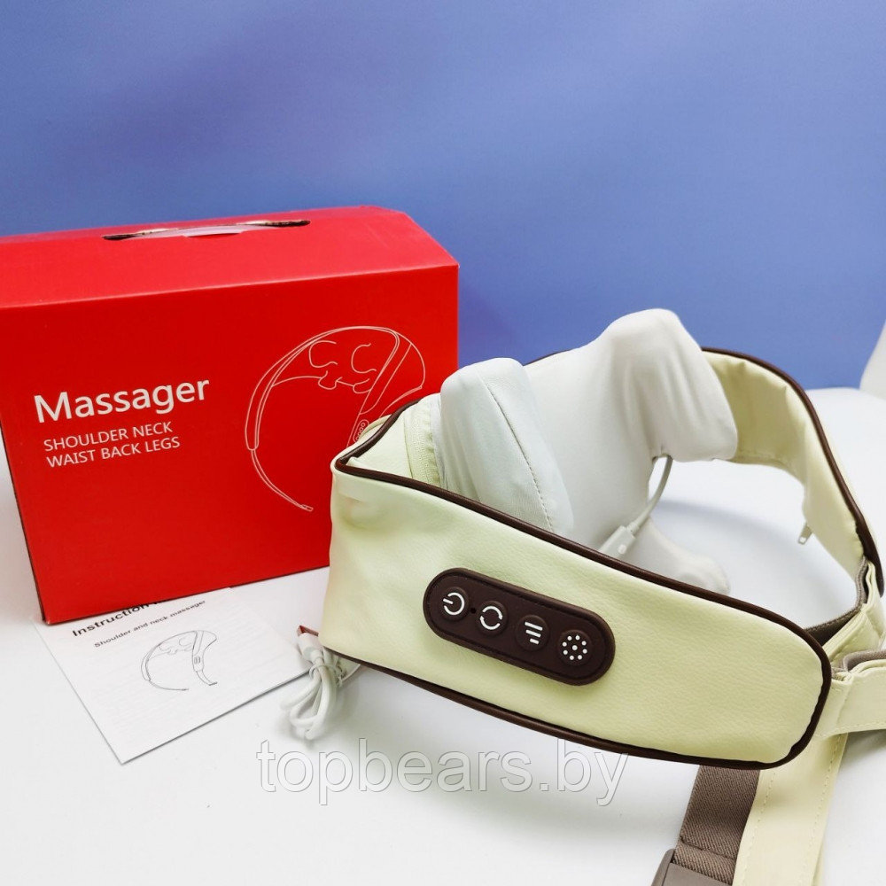 Массажер многофункциональный Shoulder and neck massager для шеи и плеч / Аккумуляторный массажер с - фото 9 - id-p223489469