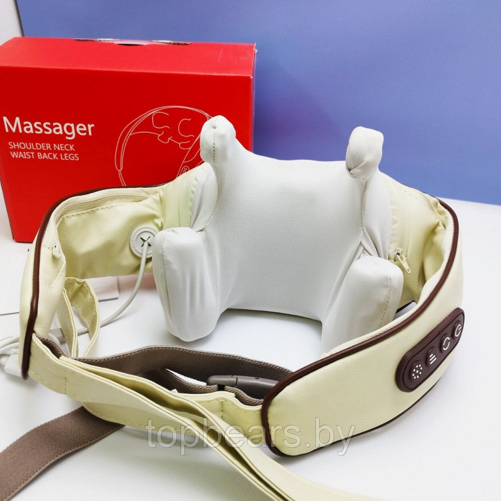 Массажер многофункциональный Shoulder and neck massager для шеи и плеч / Аккумуляторный массажер с - фото 10 - id-p223489469