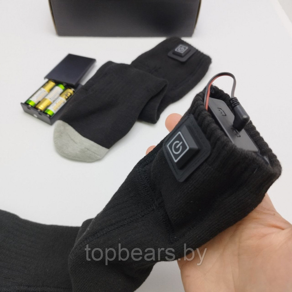 Термоноски с подогревом 1 пара Heated Socks / Универсальный размер - фото 3 - id-p223489470